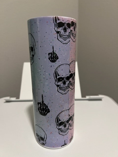 Straight Outta Fucks to Give - 20 oz Stainless Steel Tumbler with lid and Straw