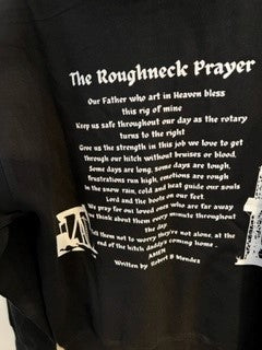 Oilfield Life with Redneck Prayer on black hoodie